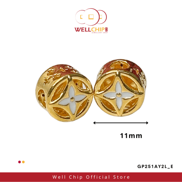 916 GOLD HOLLOW CHARM