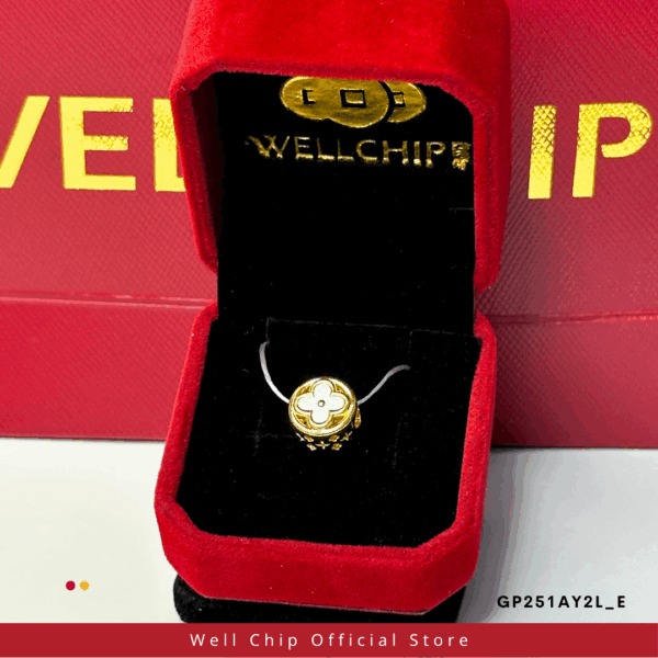916 GOLD HOLLOW CHARM