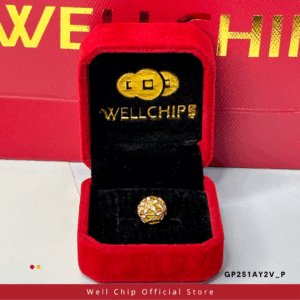 916 GOLD HOLLOW CHARM