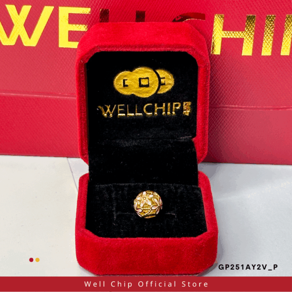 916 GOLD HOLLOW CHARM