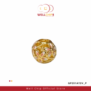 916 GOLD HOLLOW CHARM