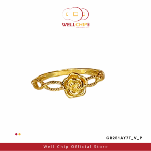916 GOLD ROSE RING