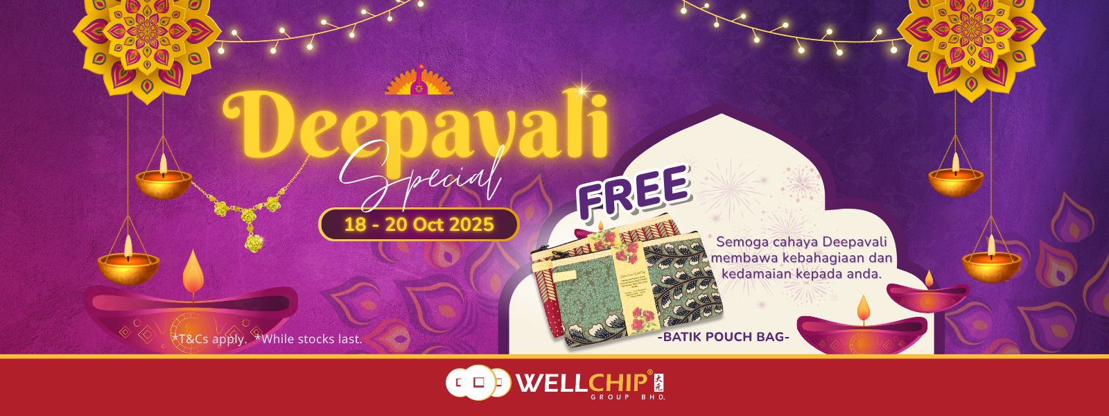 Deepavali Promotion 2025 - Kedai Emas Well Chip