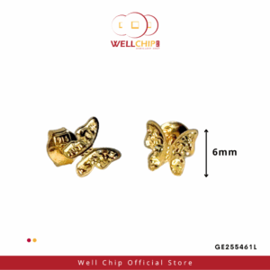 916 GOLD LASER CUT EARSTUD