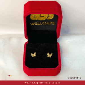 916 GOLD LASER CUT EARSTUD