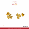 916 GOLD LASER CUT EARSTUD – GE255461V