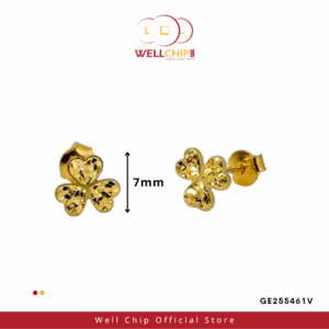 916 GOLD LASER CUT EARSTUD – GE255461V