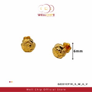 916 GOLD LADIES EARSTUD - GE231CF1R_S_W_U_V