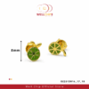 916 GOLD LADIES EARSTUD LIME - GE231DR16_17_1B