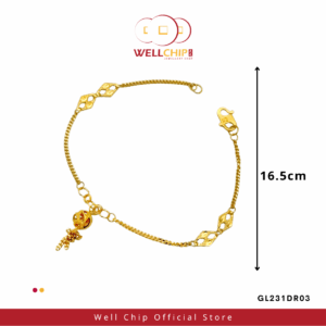 gelang tangan emas 916