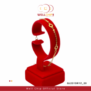 916 GOLD LADIES POLO/TAN KOU/DISCO WT BALL BRACELET - GL231DR20