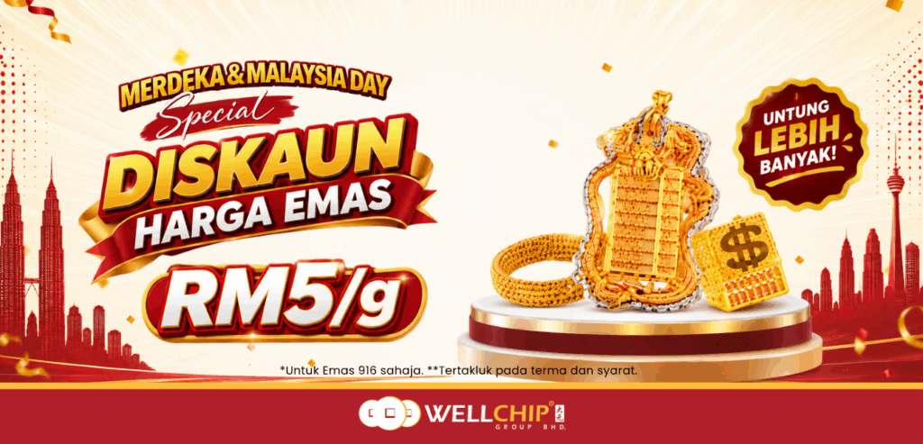 Diskaun harga emas rm5 - Merdeka Promotion