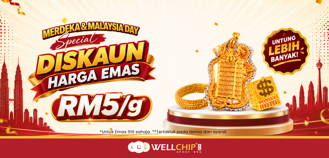 Diskaun harga emas rm5 - Merdeka Promotion